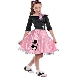 BRAND NEW girl fashionable 50s retro grease themed halloween costume size M & XL